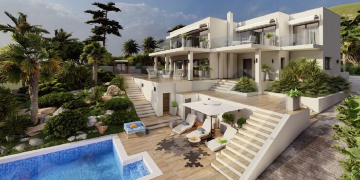 Neubauprojekt einer Villa mit fantastischem Meerblick